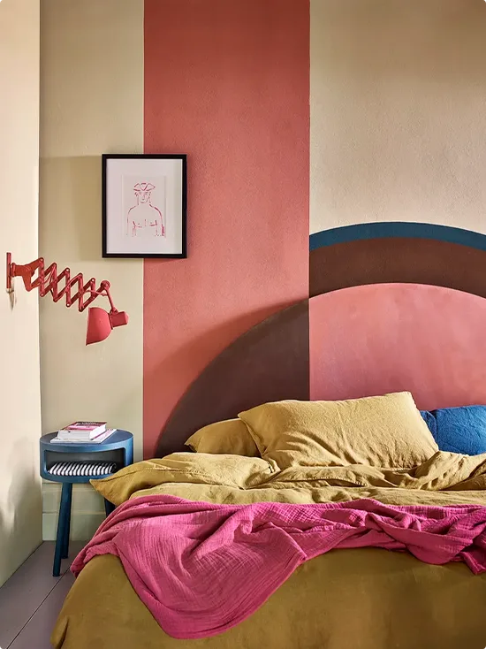 Painted Layered Arch Headboard