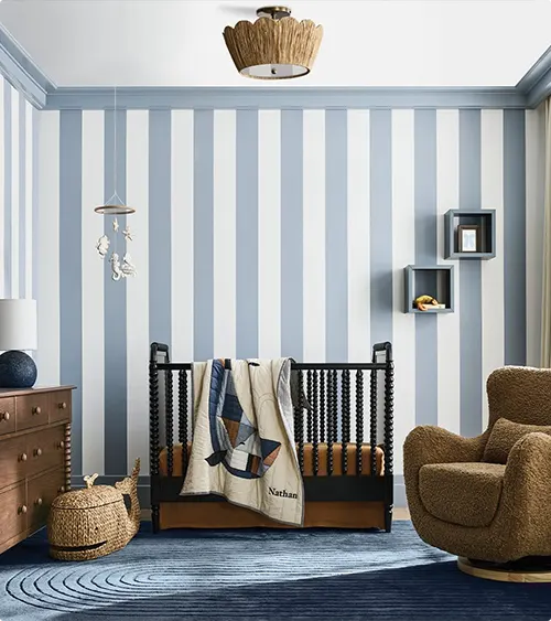 Coastal Stripes for a Nursery