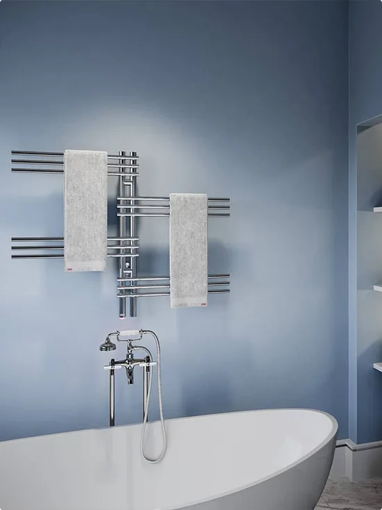 Chrome Towel Warmer with Swivel Arms