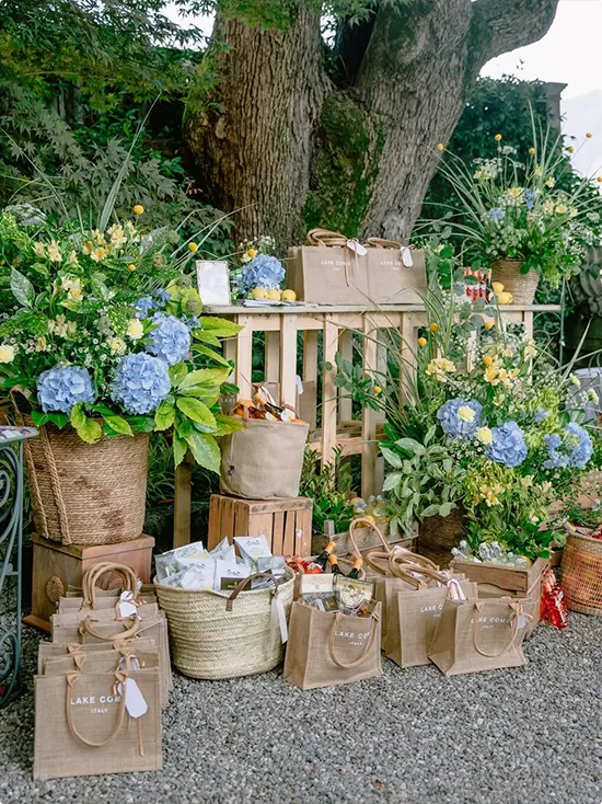 Outdoor Wooden Favor Table