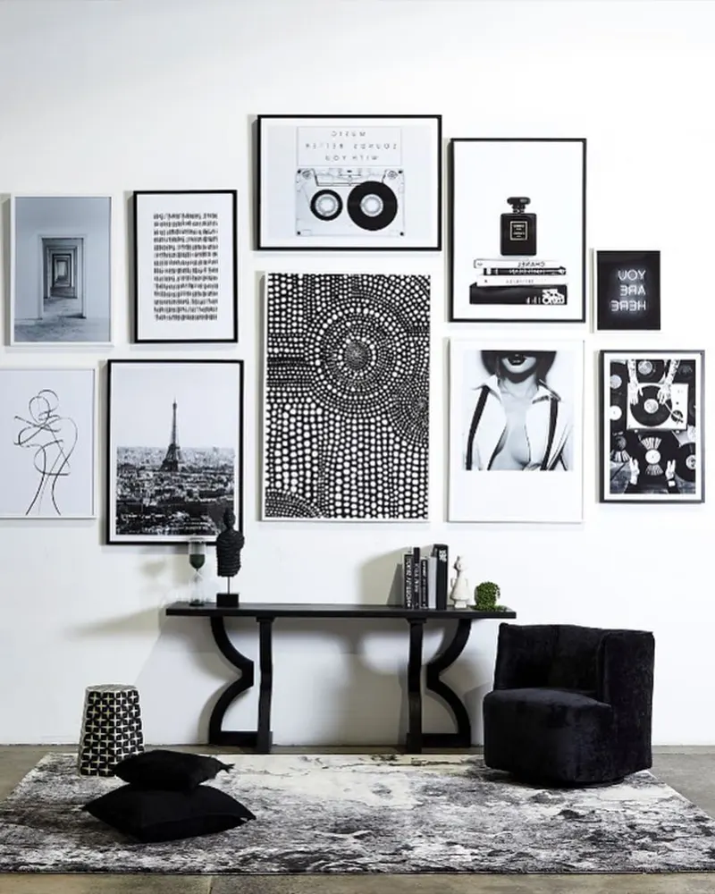 Monochrome Gallery Wall