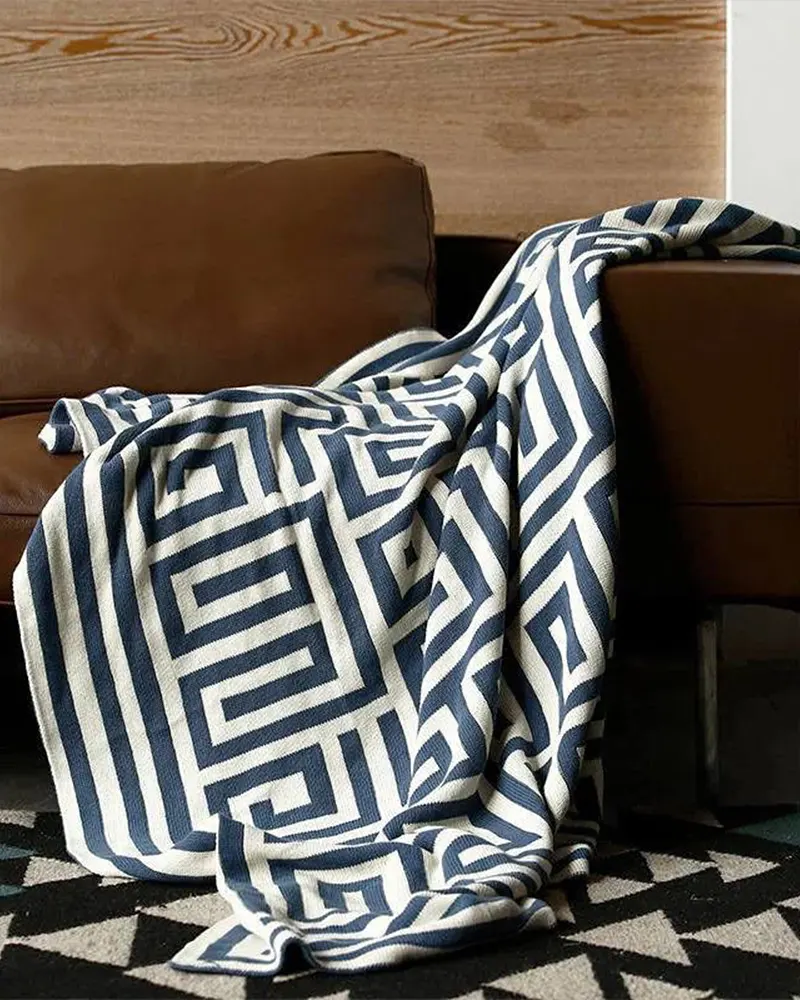 Geometric Throw Blankets