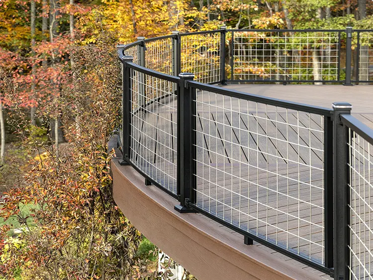 Black Wire Mesh Railings