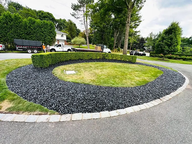 Circular Driveway Garden Island