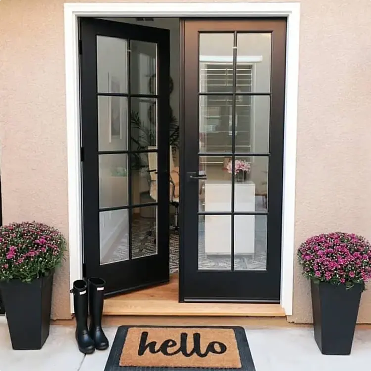 Entry with Pink Mums