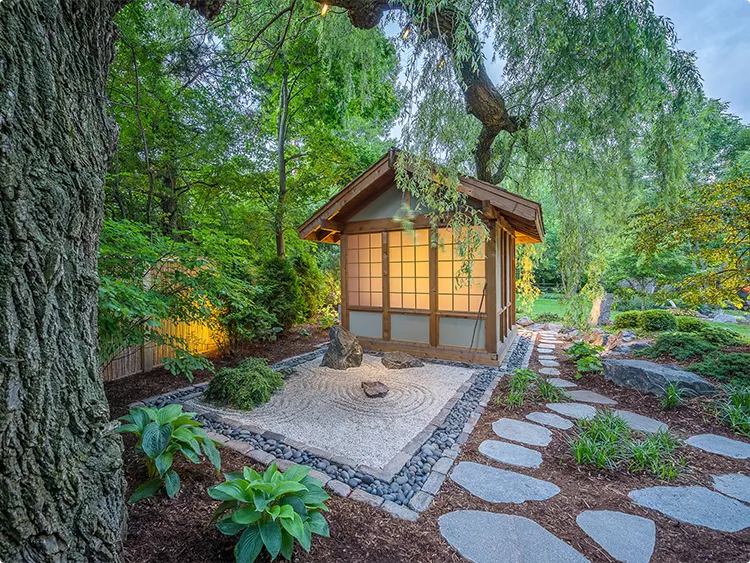 Japanese Zen Garden Tea House