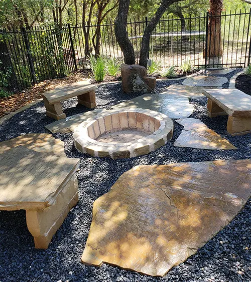 Seating Area with a Fire Pit