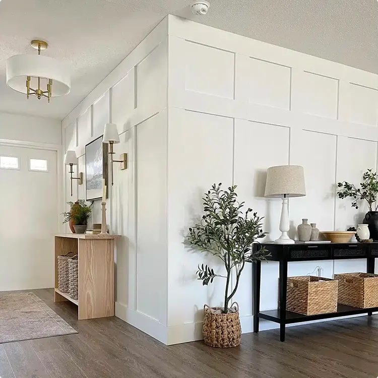 Floor-to-Ceiling Board-and-Batten Divider