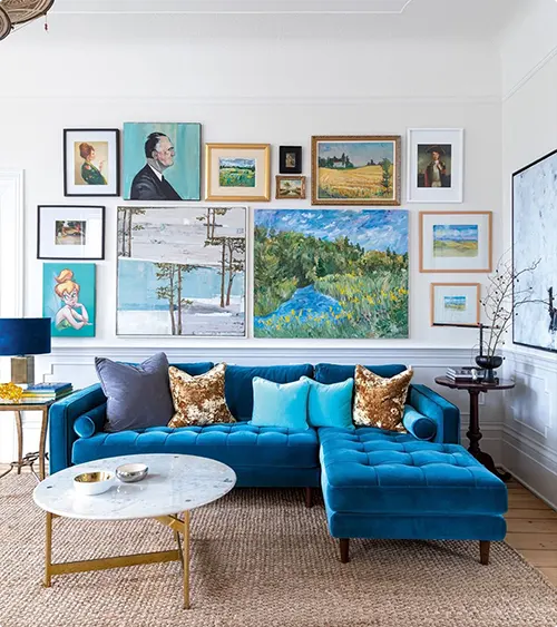 Jewel Tone Gallery Wall