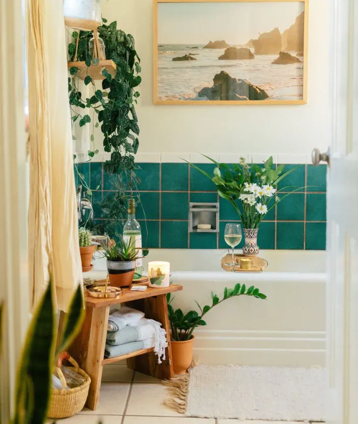 Teal Tile Backsplash Beauty
