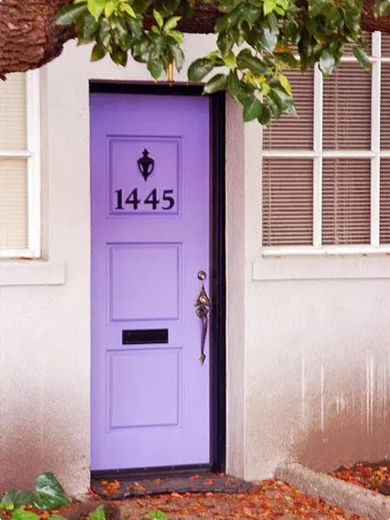 Lavender Front Door
