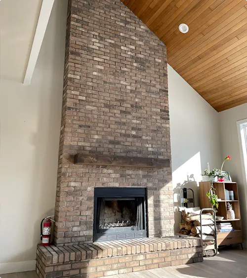 Vaulted Ceiling in Warm Wood