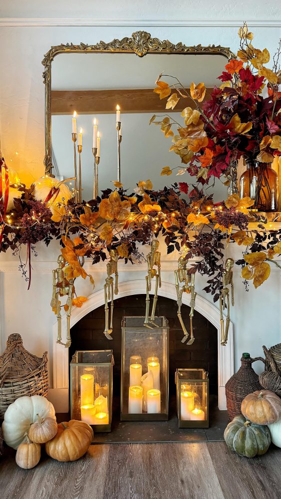 Indoor Skeleton Halloween Decor Ideas
