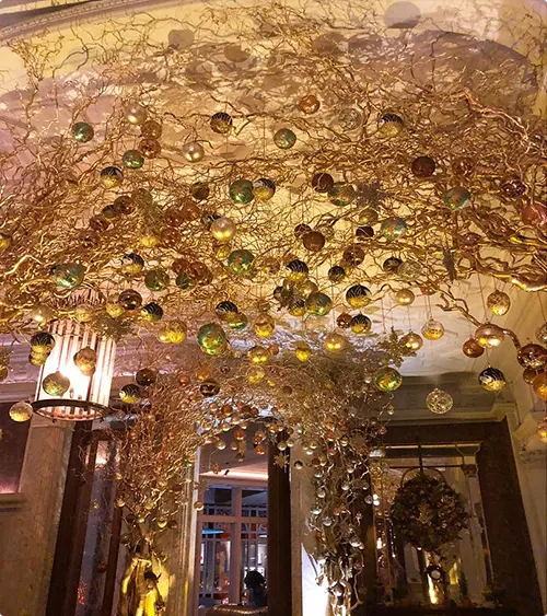 Golden Orchard Ceiling Decor