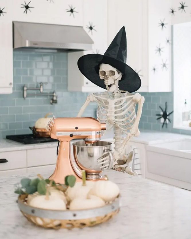 Skeleton Baking in the Kitchen
