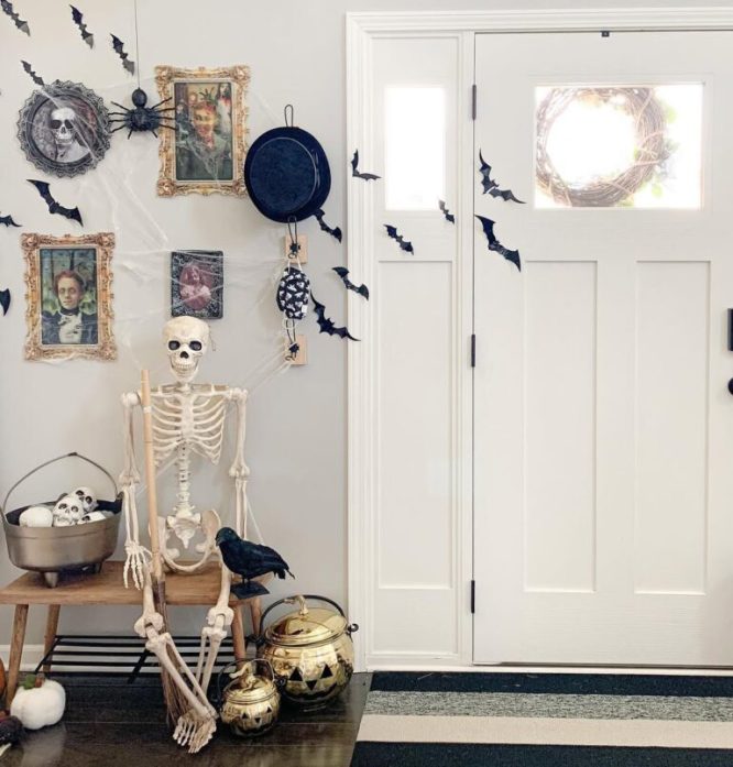 Skeleton Gallery Wall Entryway