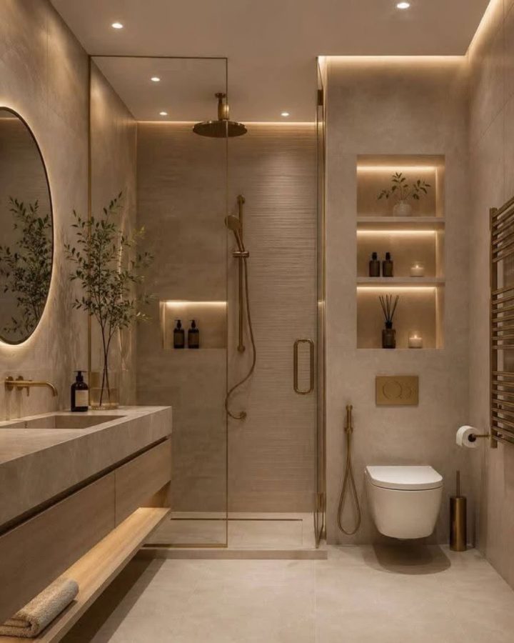 Corner Shower Nook Shelving