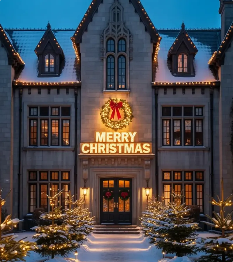Gothic Christmas Exterior