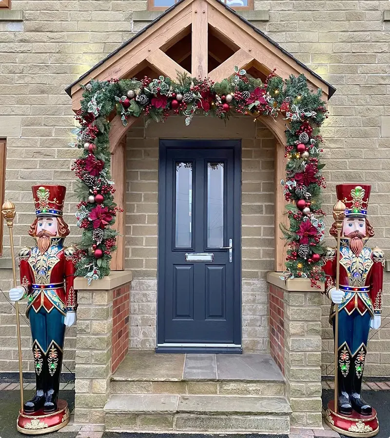 Nutcrackers in the Entryway