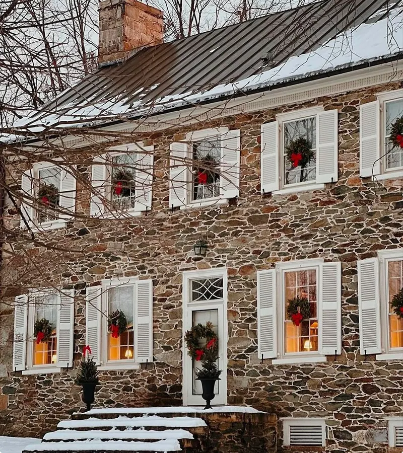 Rustic Christmas Exterior