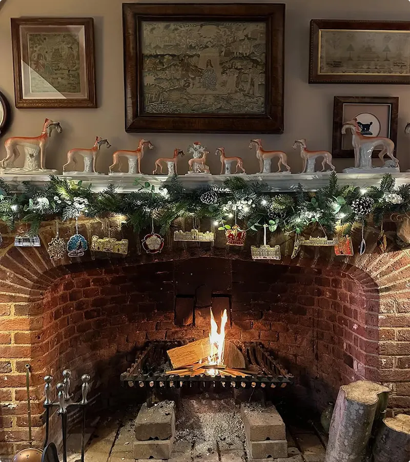Vintage Antique Mantel Decor