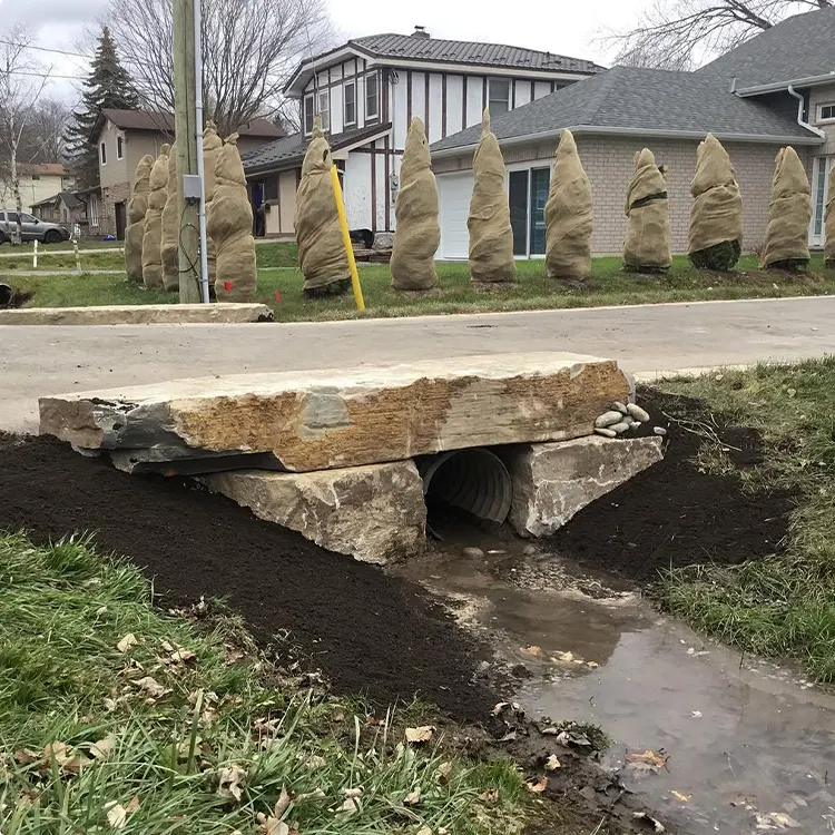 Bridge Made from a Wide Limestone Slab