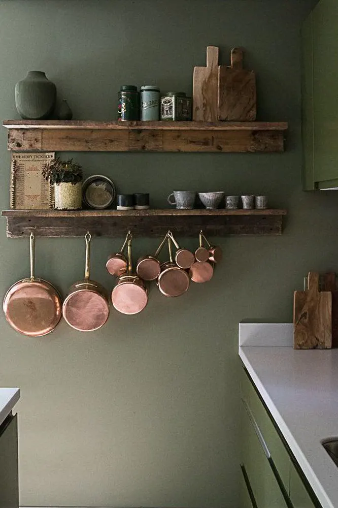 Sage Green and Copper
