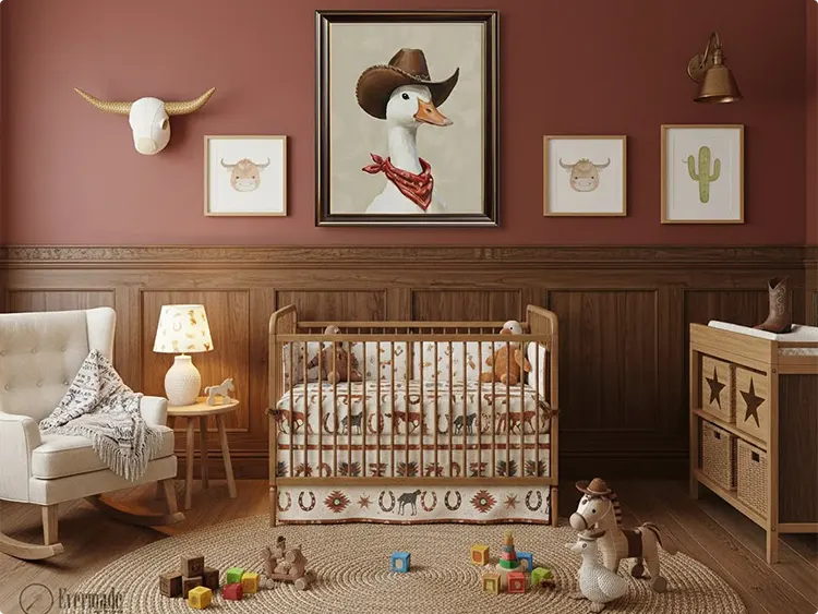 Cowboy Duck Gallery Wall