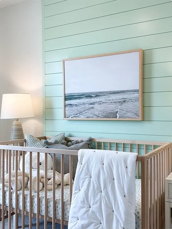 Seafoam Shiplap Coastal Nursery