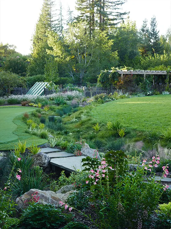 Stepping Stones in a Garden Valley