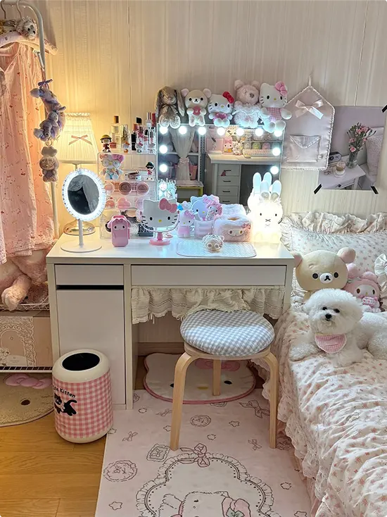 Vanity Corner for Hello Kitty Plushies