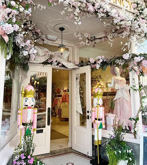 Whimsical Blossom Shop Entrance