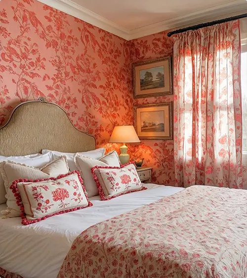 Coral Toile Hideaway