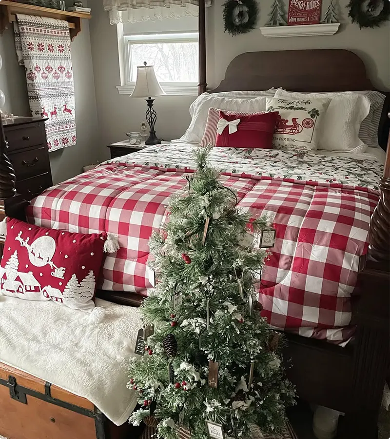 Farmhouse Christmas Buffalo Plaid Bedding