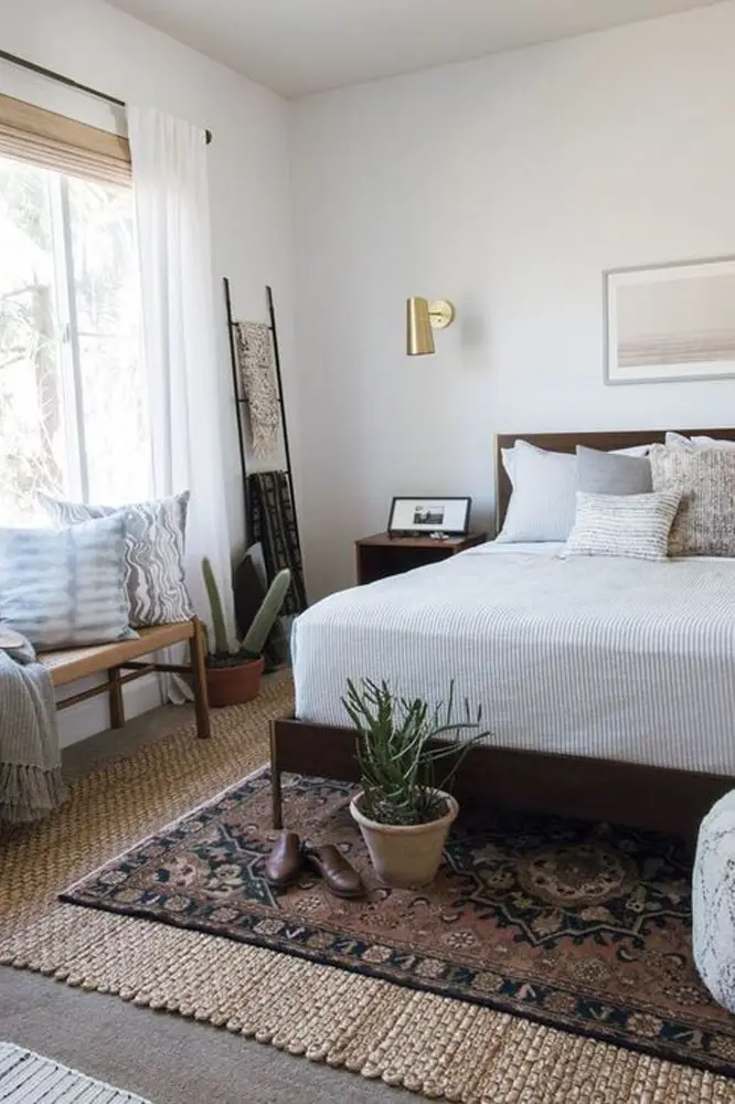 Layered Rugs for the Bedroom