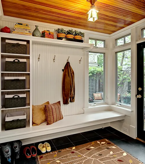 Striped Ceiling Window Seat