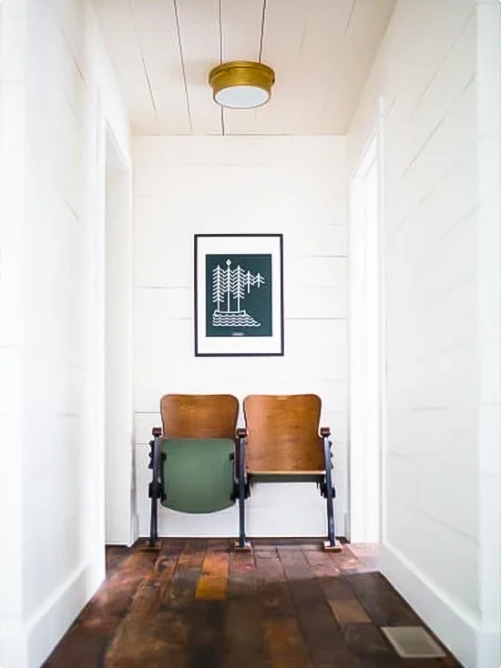Two Vintage Theater Folding Seats