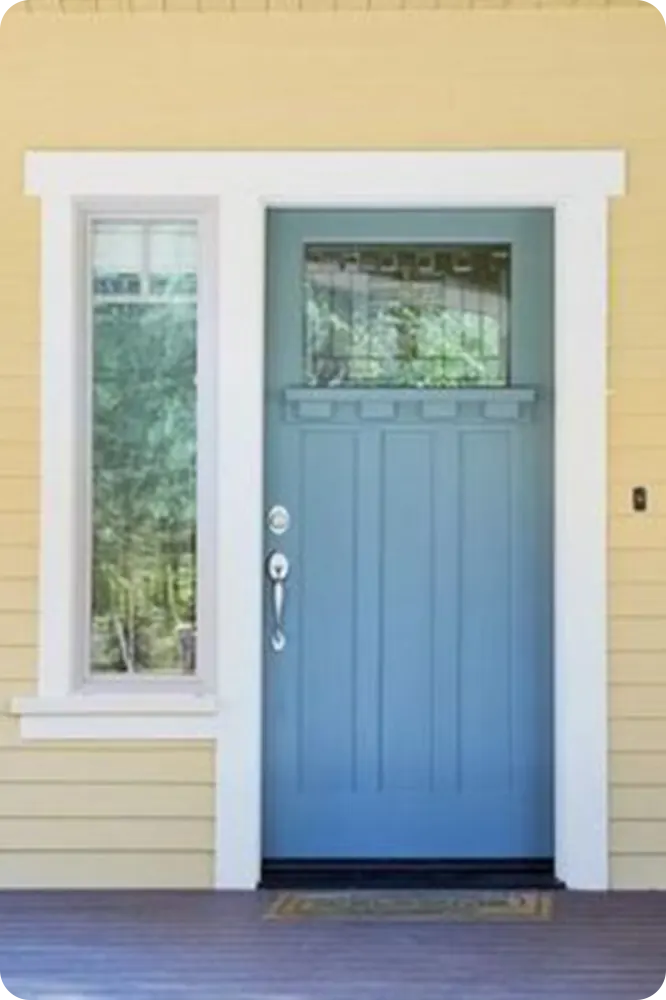 Baby Blue Front Door