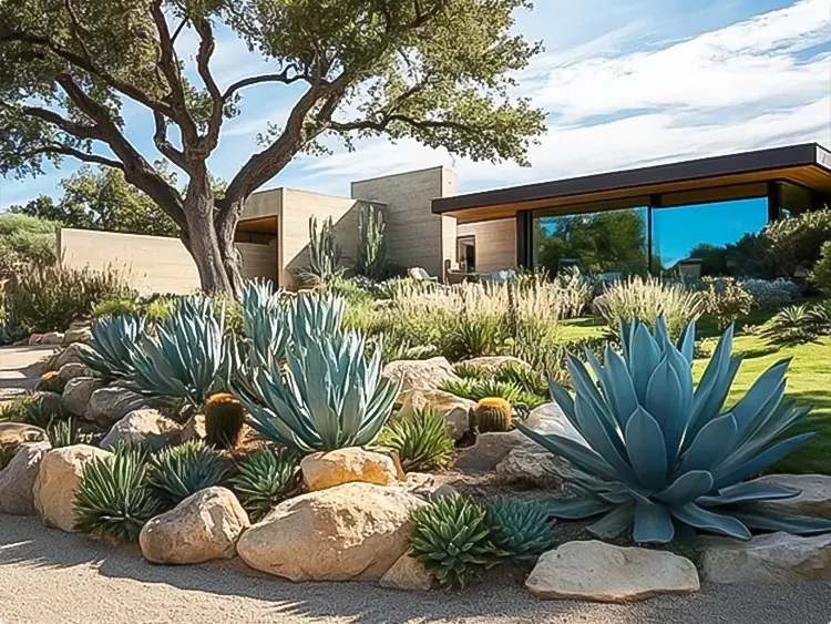 Bold Succulent Desert Modern Yard