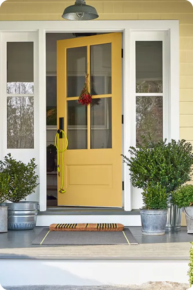 Bright Yellow Front Door