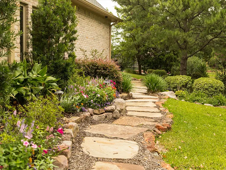 Irregular Flagstone Garden Path