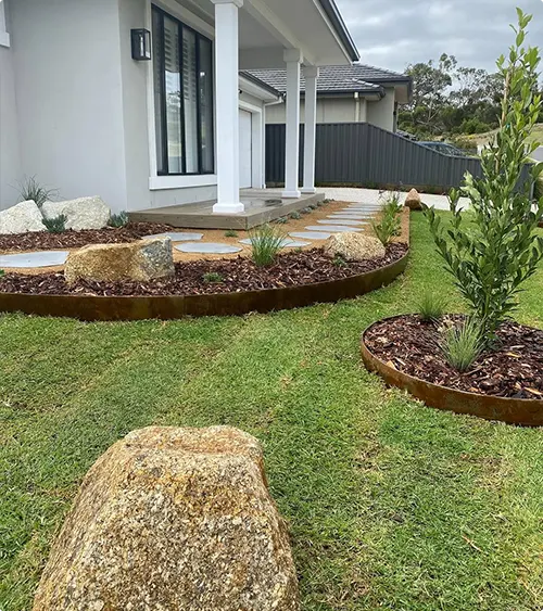 Metal-Edged Garden Beds