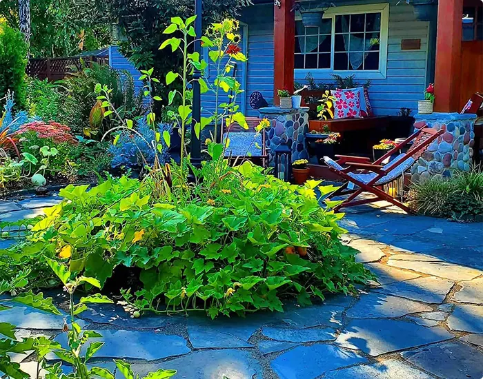 Mosaic Blue Garden