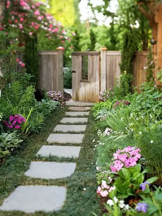 Cottage Garden Stone Steps