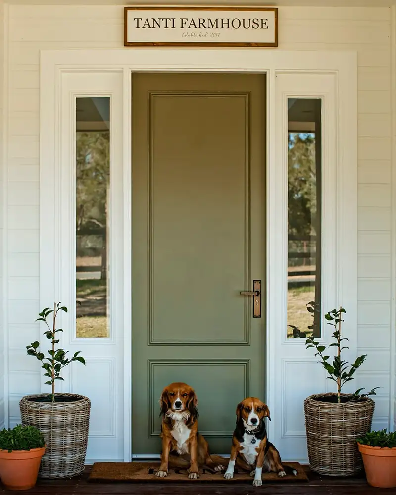 Farmhouse Green Doors