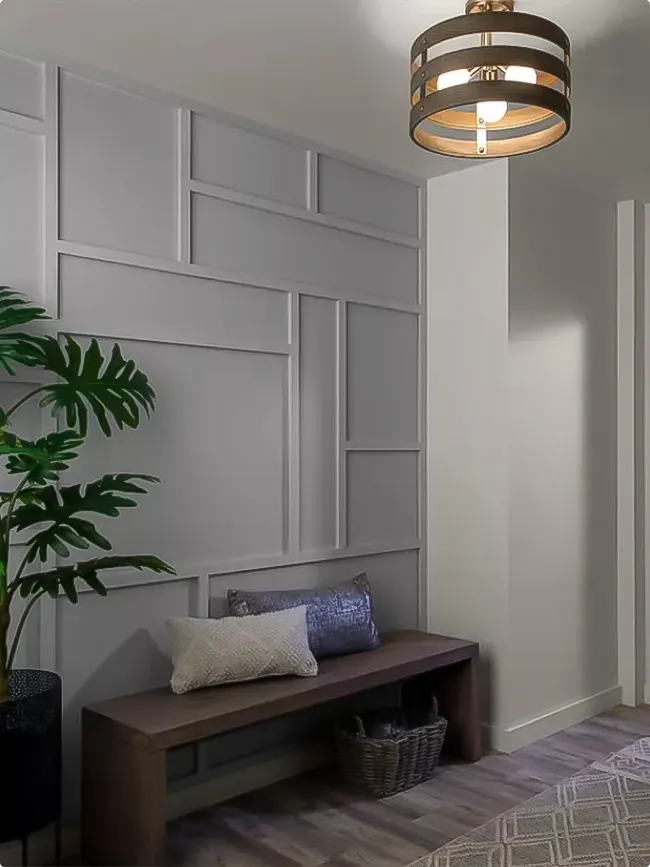 Geometric Paneling and Bench