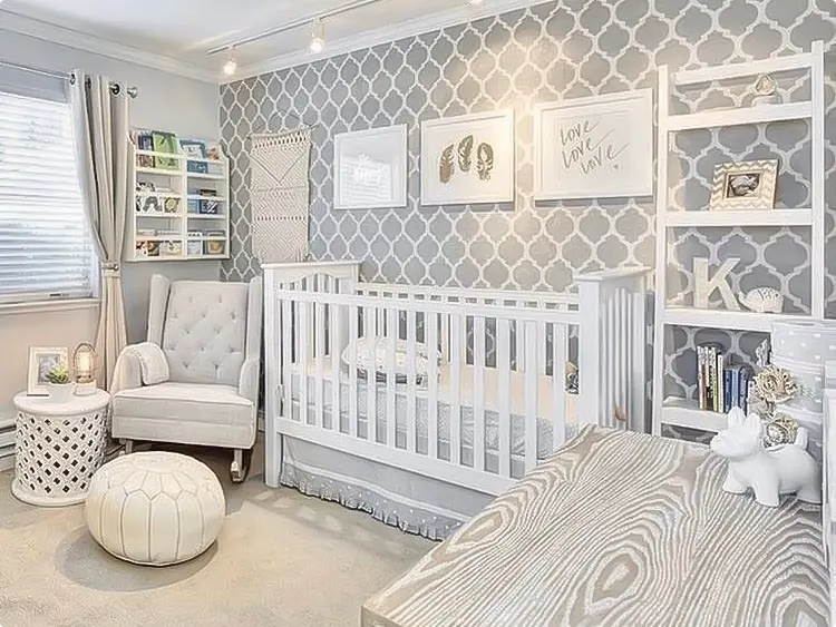 Moroccan-Inspired Nursery Accent Wall