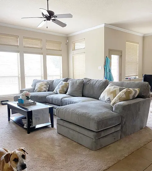 Sunlit Family Room Corner