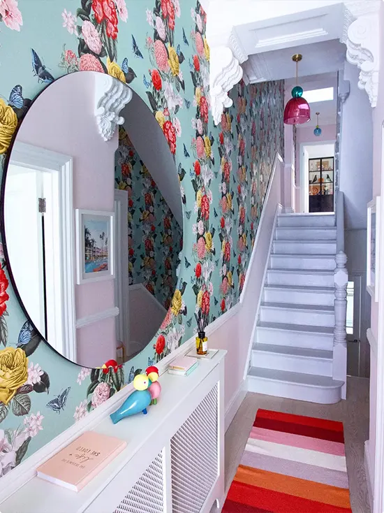 Playful Multicolor Floral Wallpaper
