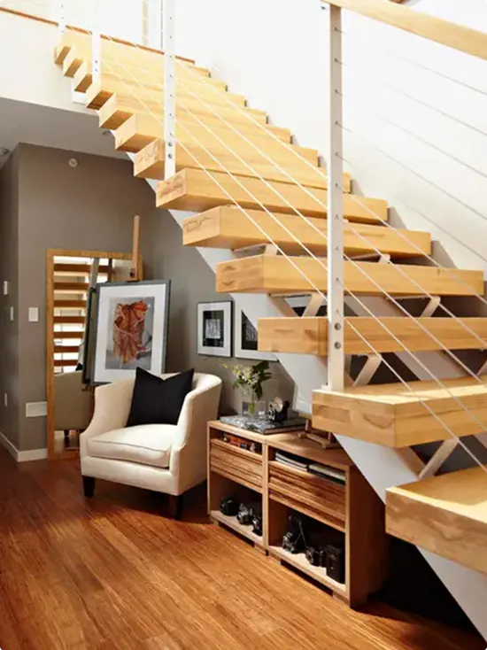 Reading Corner Under the Staircase